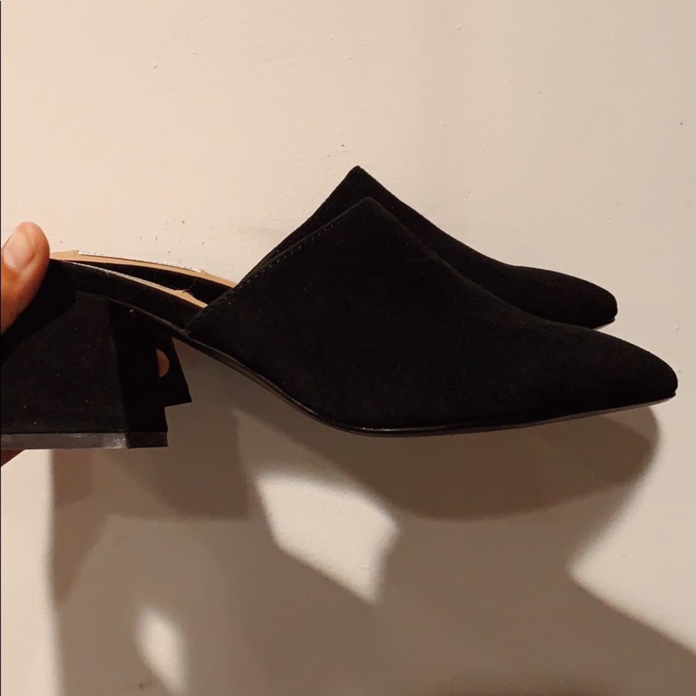 Steve Madden black suede
